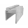 Коробка прямая МДФ РХ PET графит матовый 81x42x2150, телескоп с упл.комп 2,5шт F0000117602